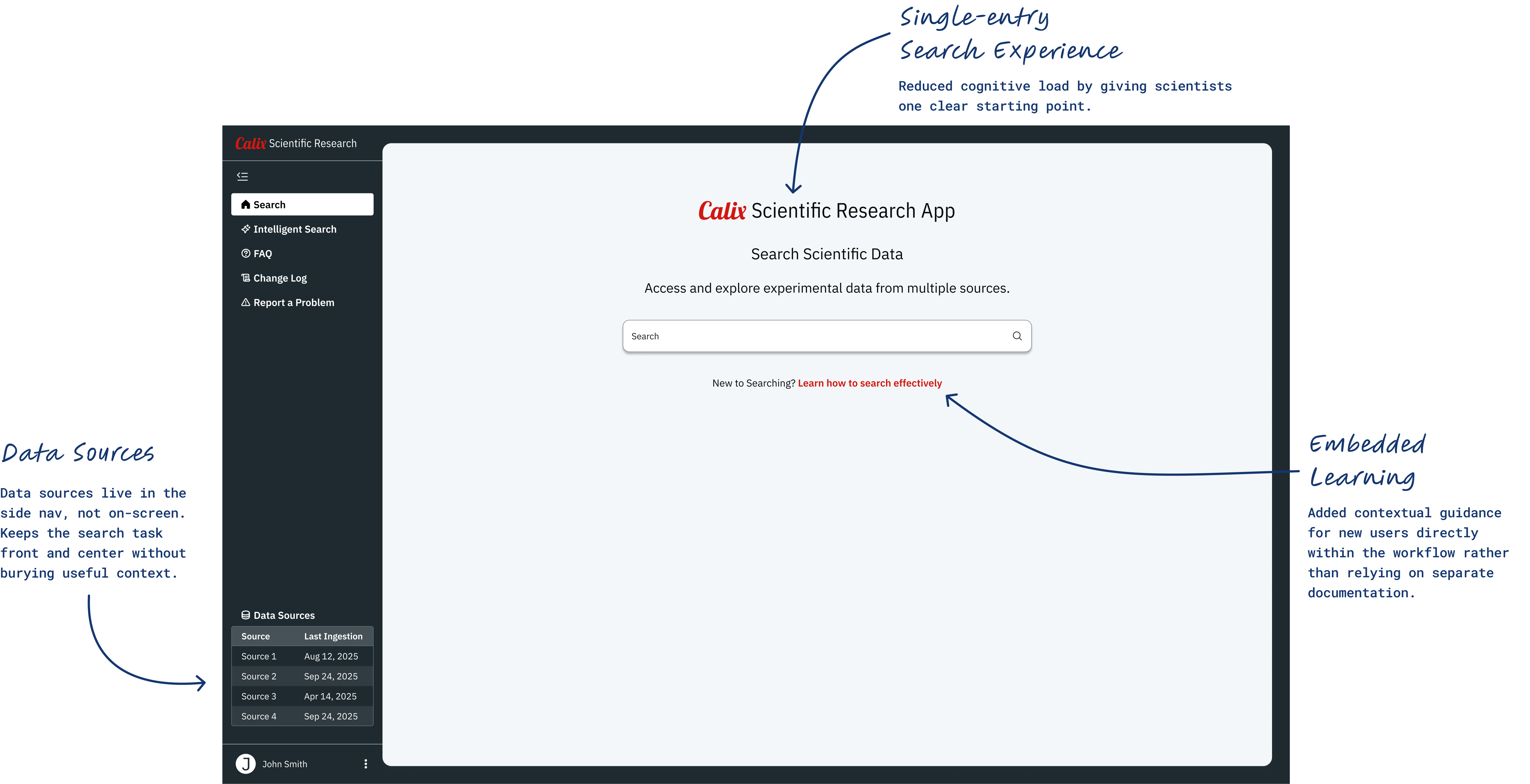 Keyword search home screen